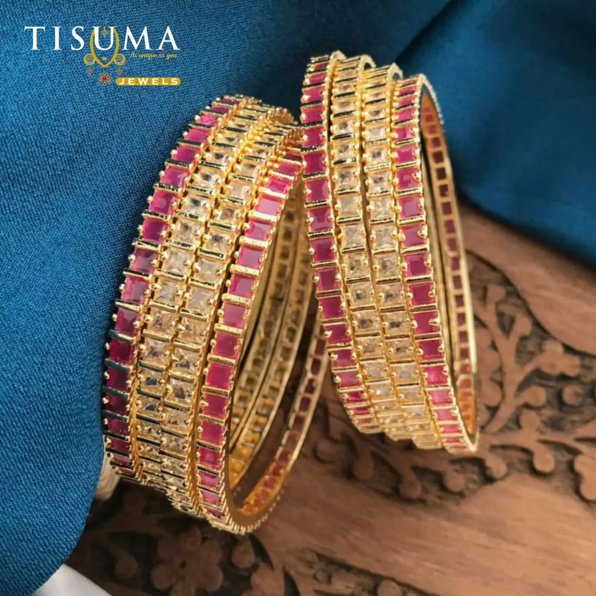 Ruby Eternity AD Bangles